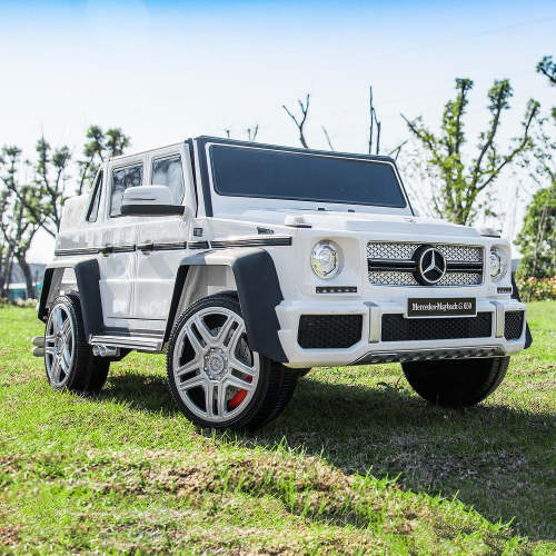 Mercedes Maybach G650 12V Kids Ride-On Car with Parental Remote | Whit