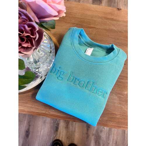 Toddler Sweatshirt, Big Sister Sweatshirt, Kids Crew Neck Sweatshirt, Kids Pullover Shirt, Name Sweatshirt, Embroidered Sweatshirt, Siblings