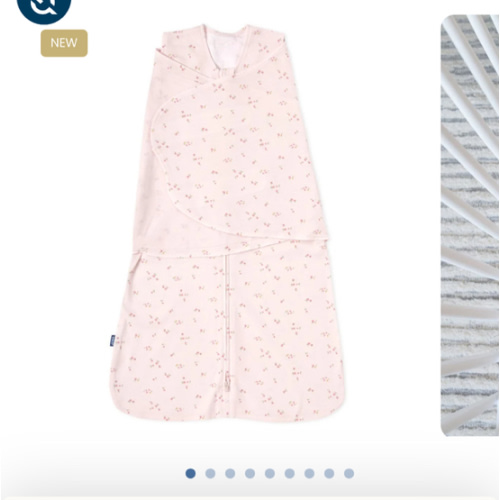 Pink Floral Cotton Swaddle Newborn | HALO