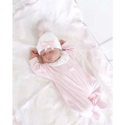 Pink Lace Collar All In One – Ella Marina Baby