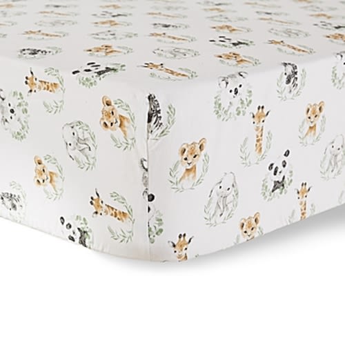 Levtex Baby Mozambique Fitted Crib Sheet in White