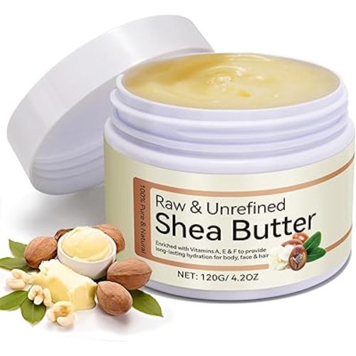 African Shea Butter 4.2oz Ivory Grade A Pure Natural Raw & Unrefined Body Butter for Dry and Cracked Skin - Moisturizing Shea Butter - Deep Nourishing Body Hair and Face
