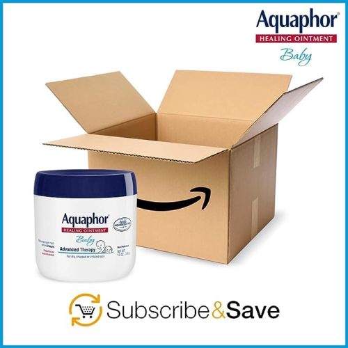 Aquaphor Baby Healing Ointment Advanced Therapy Skin Protectant for Chapped or Dry Skin, Drool Rash and Diaper Rash Ointment, 14 Oz Jar - 396 g (Pack of 1)