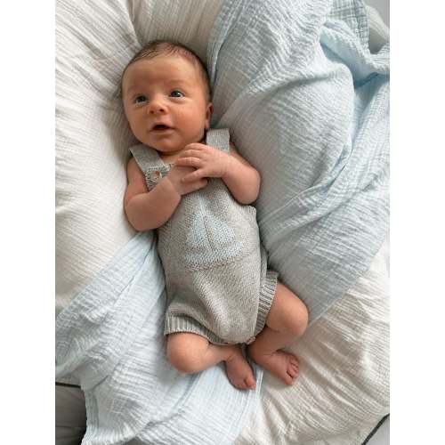 Luna + Luca Sailboat Romper 3-6m