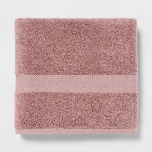 Oversized Performance Plus Bath Towel Light Leopard Gray - Threshold™: Cotton Jacquard, Fade-resistant, 550-800 Gsm