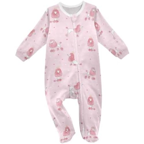 Dussdil Baby One-Piece Footies Newborn Rompers Pajamas Cotton Footed Pjs for Sleep Play Boys Girls