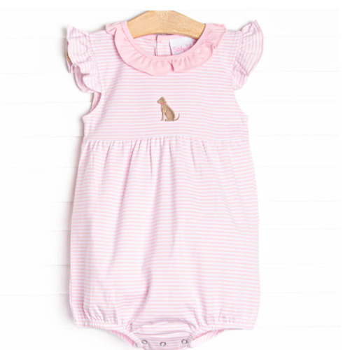 Aurora Angel Sleeve Pima Applique Bubble, Pink – Stitchy Fish