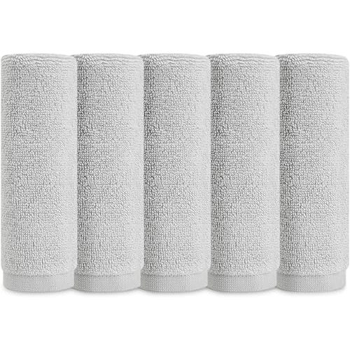 Natemia Organic Baby Washcloths - 10"x10" Baby Washcloths for Newborn, Pack of 6 Soft Organic Cotton Baby Towels, Baby Girl Washcloths, Wash Cloths for Babies, Organic Cotton Washcloths