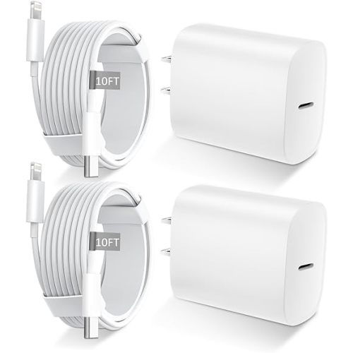 Phone 14 13 12 11 Fast Charger,10FT Long Fast Charging Lightning Cable with 20W USB C Charger Block for iPhone 14/14 Pro Max/13/13 Pro Max/12/12 Pro Max/11/11Pro/XS/Max/XR/X,iPad