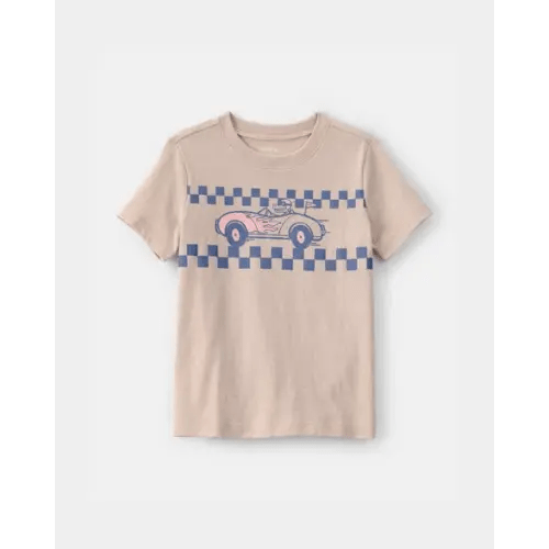 Toddler Boy Alligator Race Car Graphic Tee - Tan | Carter's