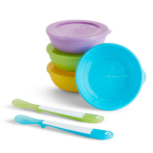 Munchkin Love-a-Bowls Baby Feeding Set, Multi-Color, Unisex, 10 Pack