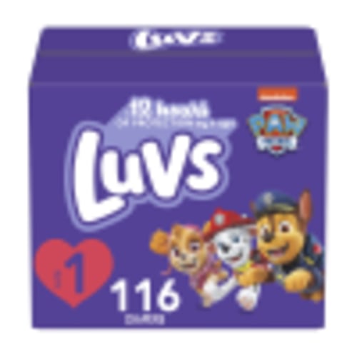 Pampers Luvs Disposable Diapers - Size 4, 144