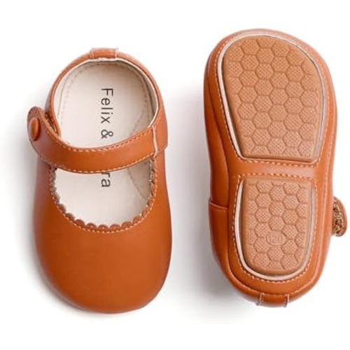 Soft Sole Baby Dress Shoes - Infant Baby Walking Shoes Moccasinss Rubber Sole Crib Shoes