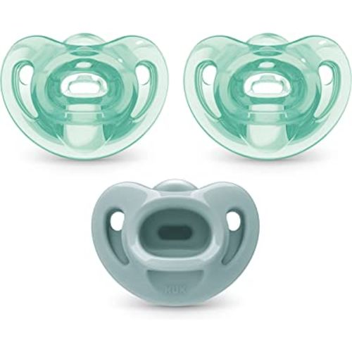 NUK Comfy Orthodontic Pacifiers, 0-6 Months, 3 Pack