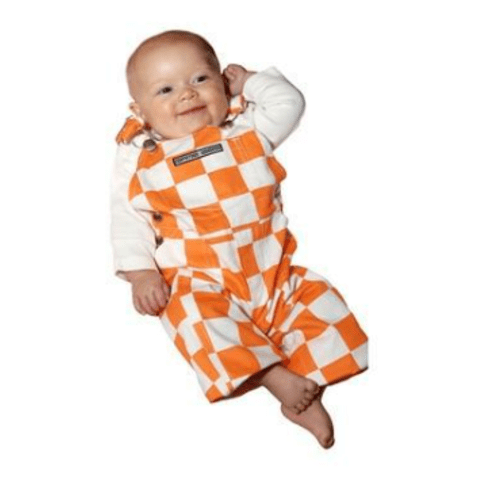 Vols | Tennessee Orange and White Checkered Infant Game Bibs | Alumni Hall