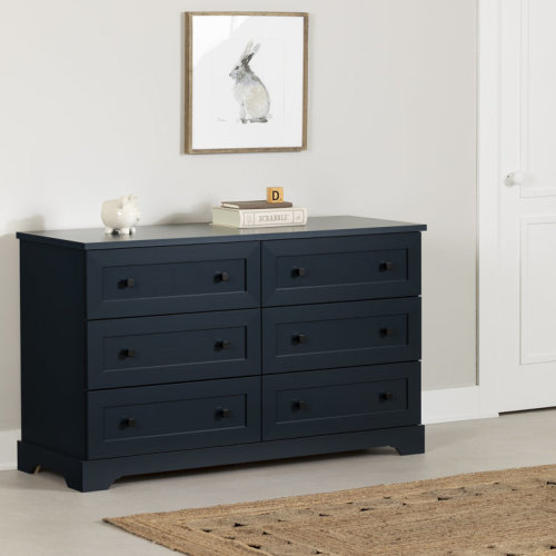 Knopf 52'' Wide 6 - Drawer Double Dresser