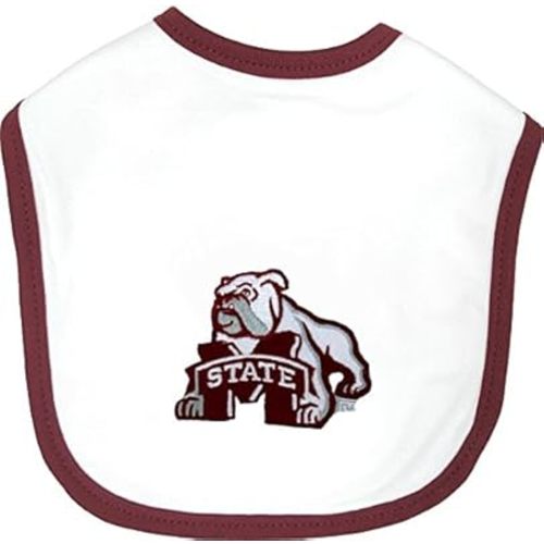 Mississippi State Bulldogs Cotton Baby Bib