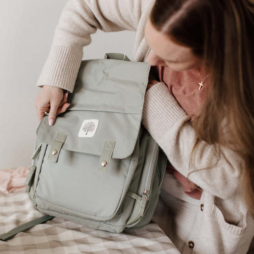 Diaper Backpack | Birch Bag - Cream | Parker Baby Co.