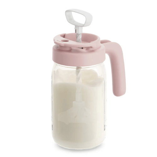 Glass Formula And Breastmilk Mixing Pitcher with Mixing Handle