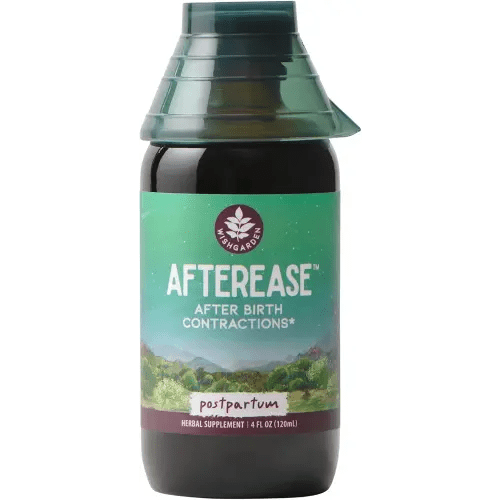 WishGarden Herbs AfterEase for After Birth Contractions - All-Natural Herbal Supplement with Cramp Bark & Black Haw Bark Soothes Afterbirth Contractions & Uterine Cramping, Postpartum Essentials, 4oz