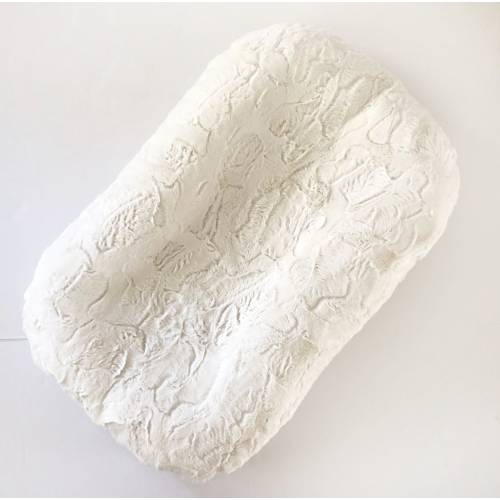 Ready to Ship Snuggle Me Organic Lounger Cover Natural Off White Minky Hide Texture