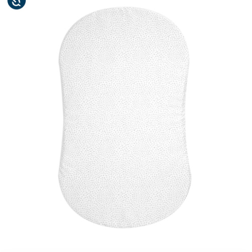 HALO - BassiNest Fitted Sheet 100% Cotton | Pebble - white