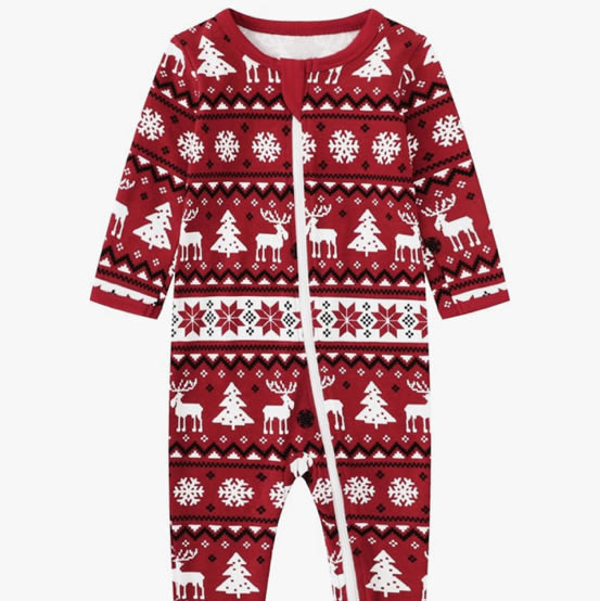 Owlivia Organic Cotton Baby Pajamas, Boys Girls Zip Front Sleep 'N Play Pjs, Footed Sleeper, Long Sleeve