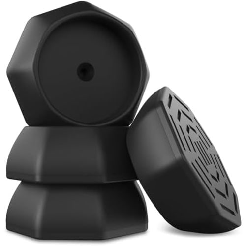 ICERO Baby Wall & Door Protector - Protect Pet & Dog Gates - Mounted Gates Work on Stairs - 4 Pack - Black
