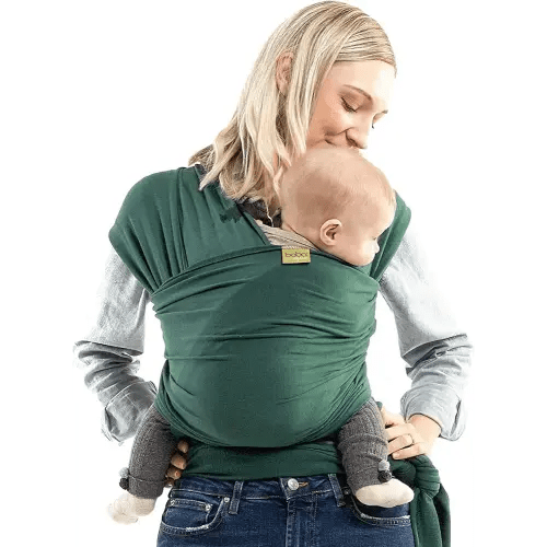 Boba Baby Wrap Carrier Newborn to Toddler - Stretchy Baby Wraps Carrier Hands-Free Baby Carrier Wrap, Carrier Sling, Baby Carrier Newborn to Toddler 7-35lbs (Organic Serenity Rainforest)