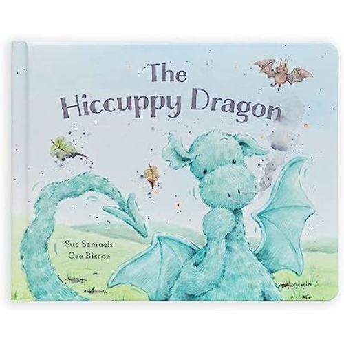 Jellycat The Hiccupy Dragon Book