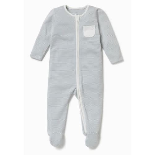 Clever Zip Sleepsuit Blue Stripe / Newborn