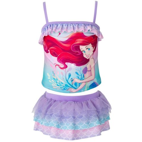 Disney Frozen Elsa Toddler Girls UPF 50+ Tankini Top and Bikini Bottom Swim Set Elsa Blue 2T