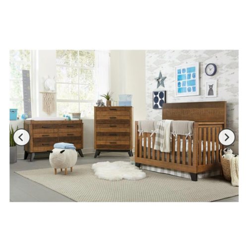 Eastern Shore Urban Rustic 3 Piece Nursery Set in Brushed Wheat | Nebraska Furniture Mart