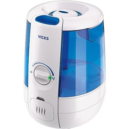 Vicks CoolRelief Cool Mist Humidifier Small to Medium Room Vaporizer for Baby, Kids, Adults, 1.2 Gal