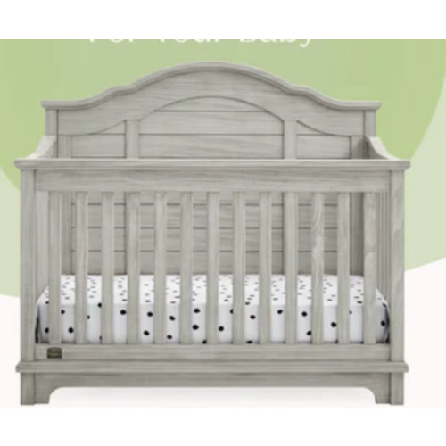 Delta Children Perry 6-in-1 Convertible Crib - Greenguard Gold Certified, Walnut Espresso