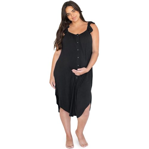 Kindred Bravely Ruffle Strap Labor and Delivery Gown | 3 In 1 Labor, Delivery, Nursing Gown for Hospital at Amazon Women’s Clothing store