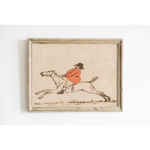 Stout Huntsman on a Galloping Horse - 12x8 print boarderless