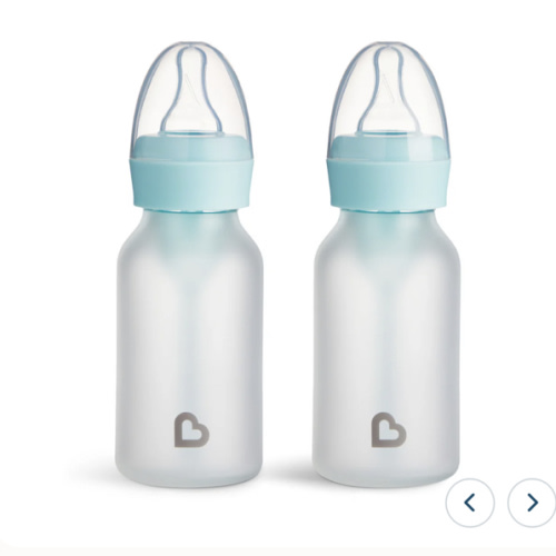 Bond™ Silicone Glass Bottle 4oz or 8oz, 2pk | Munchkin