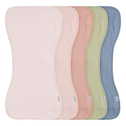5-Pack Baby Girls Pink Blue Burpcloth