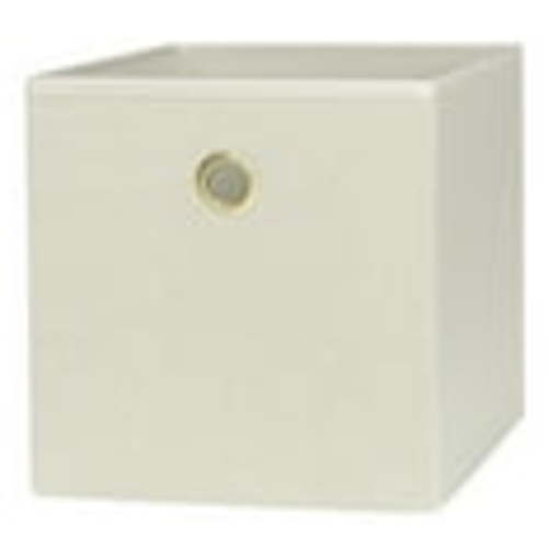 Mainstays Collapsible Fabric Cube Storage Bin, Beige Boucle