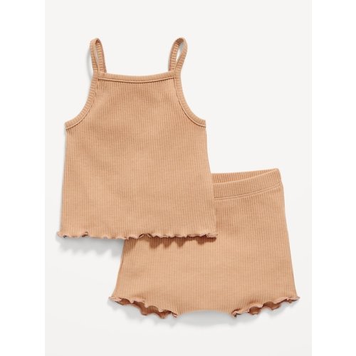 Rib-Knit Cami and Shorts Set for Baby