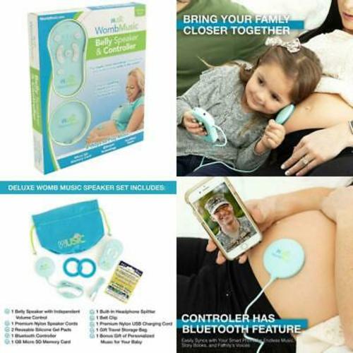Wusic Deluxe Pack - Womb Music Pregnancy Belly Speaker And Bluetooth Controller | eBay
