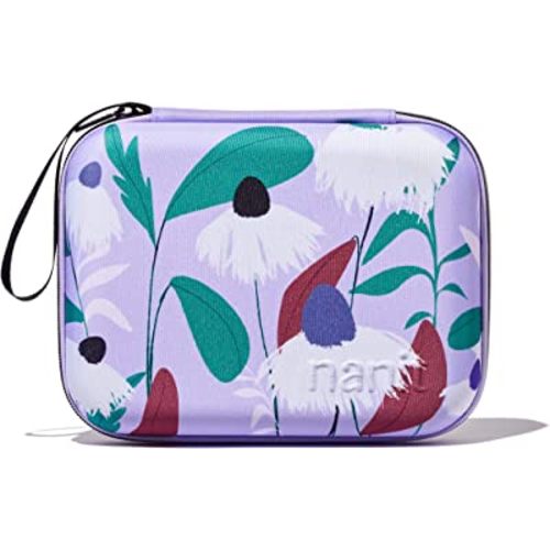 Nanit Travel Case – Protective Hard Shell Carrying Case for Nanit Pro Baby Monitor and Multi-Stand Travel Accessory, Purple Floral