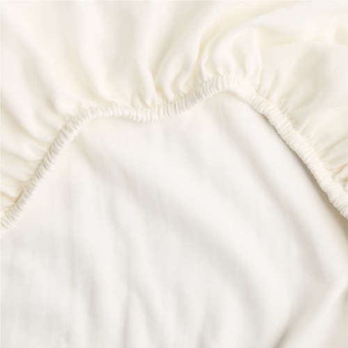Supersoft Pampas Ivory 100% Organic Cotton Gauze Baby Bassinet Sheet