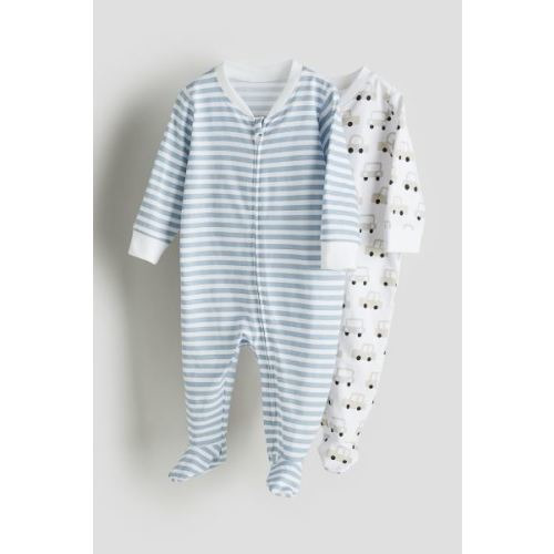 2-pack Zip-up Pajama Jumpsuits