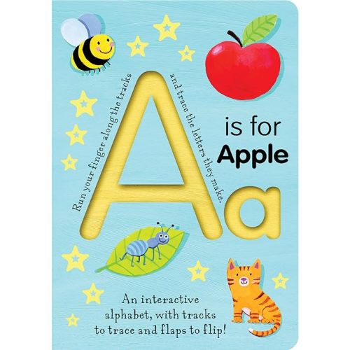 A is for Apple (Trace-and-Flip) Board book – Lift the flap