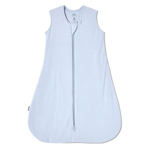 HALO Sleepsack Supersoft Wearable Blanket, Viscose Made from Bamboo, Sleeping Bag for Babies, 1.5 TOG, 6 – 12 Months, Medium, Blue Fog - Medium (Pack of 1)