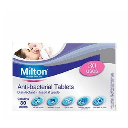 Milton Antibacterial Tablets 30 Pack | Baby Bunting AU