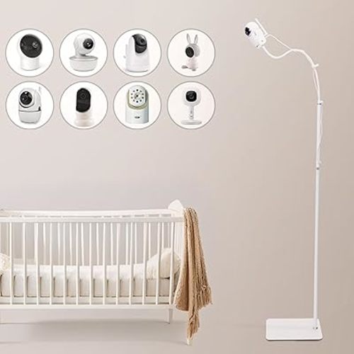 GOOZIE Baby Monitor Floor Stand Holder Compatible with Universal Camera Models Infant Optics DXR-8 Pro, HelloBaby, Eufy, Babysense, Nanit Pro Flex Stand, Vtech and Any Cameras with 1/4 Screw Mount