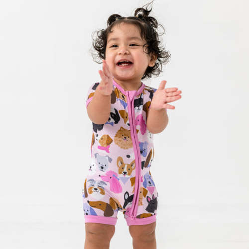Pink Puppy Parade Shorty Zippy